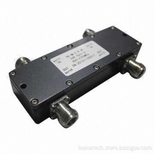 Microwave, Hybrid 800-2,700MHz, High-intermodulation/3.0dB Distribution Loss/126 x 77 x 23.9mm Size